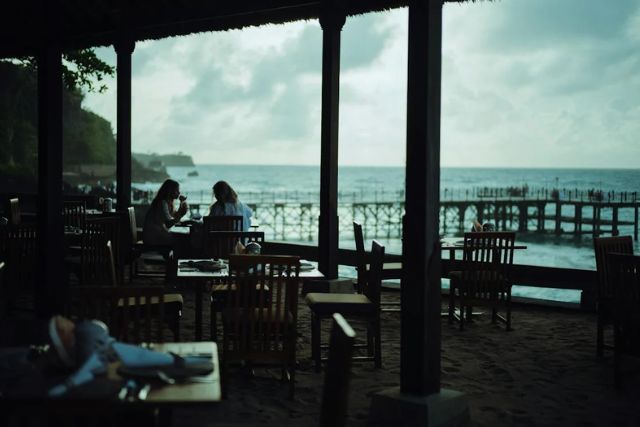 Having Dinner With an Ocean View